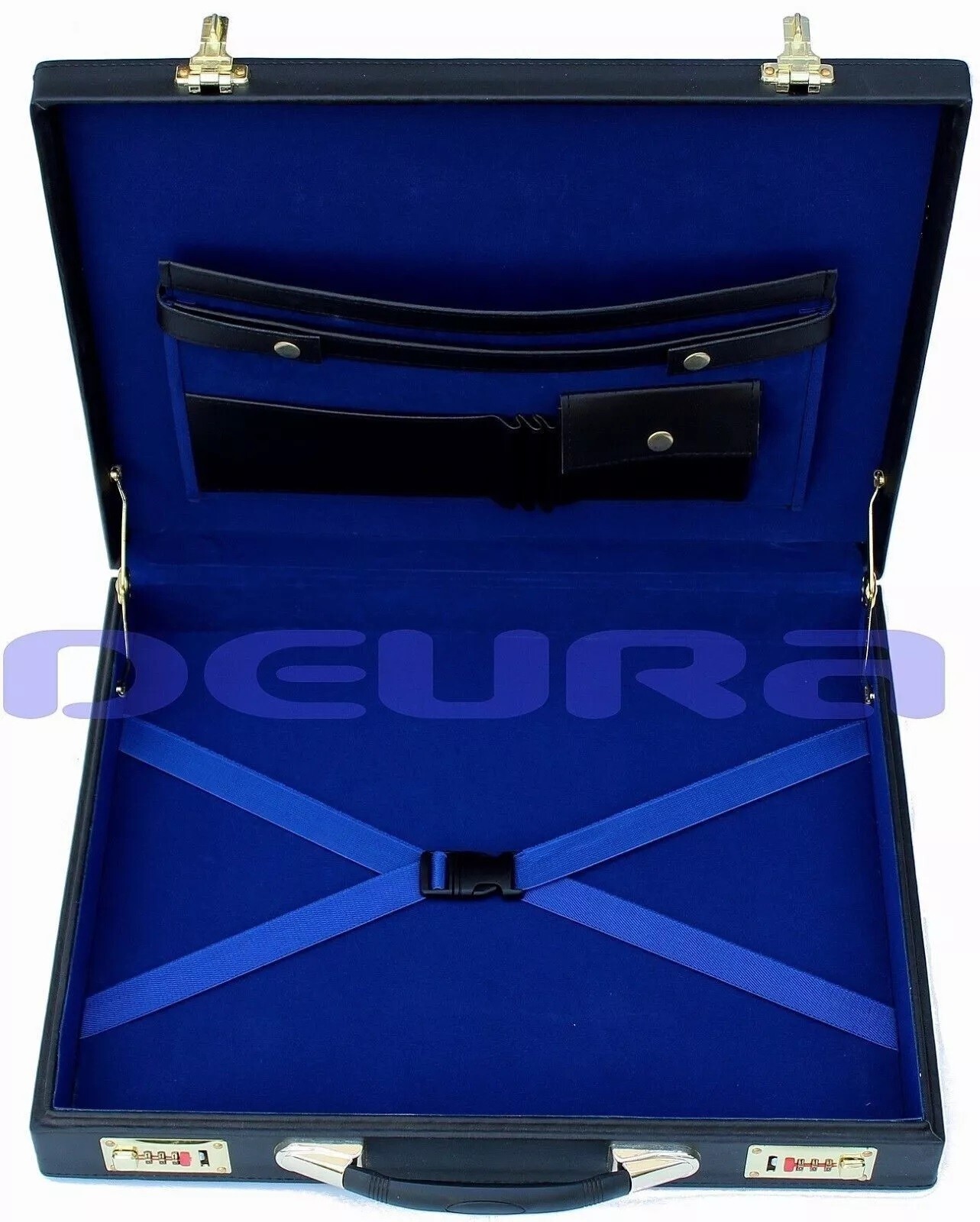 Masonic Regalia Apron Hard Case Briefcase MM or WM Mason Size Leather Case